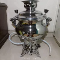 سماور ۸ لیتری ریحانه گازی مدل دسته طرح سنگ