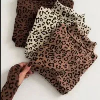 بلوز پلنگی یقه اسکی