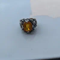 انگشتر نقره سیترین و شرف الشمس و آماتیس|حراج|قم, شاه ابراهیم|دیوار