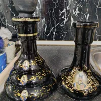 ۲عددشیشه قلیان با سری
