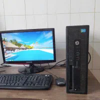 مینی کیس HP  با مانیتور 19 موس کیبورد