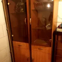 کتابخانه طبقه دار کشویی جادار و نیمکت مدرسه بچه|کتابخانه، شلف، قفسه‌های دیواری|کرج, حصارک پایین|دیوار