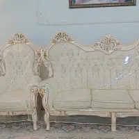 مبل سلطنتی 9نفره به همراه کاور نو .. میزتلویزیون.