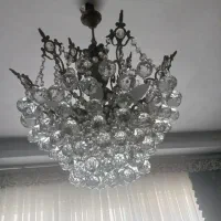 لوستر کریستال  ۸شاخه|لوستر و چراغ آویز|رشت, حمیدیان|دیوار