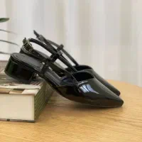 کفش مجلسی زنانه مشکی پاشنه 3 سانت