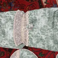 سرویس آشپزخانه پارچه ای دست دوز|سفره، حوله، دستمال آشپزخانه|خسروشاه, |دیوار