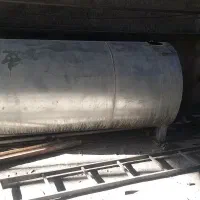 اهن 1500 لیتری ورق سفید در حد نو با ۲ عدد شیرگازی