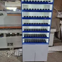 رگال و قفسه اهنی چوب .استند سیگار.