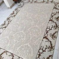 فرش ۶ متری کرم قهوه ای نو فووری