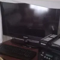 تلوزیون  سامسونگ LCD۳۲اینچ و تخت دو نفره با هم|تلویزیون و پروژکتور|تهران, شهرک انصار|دیوار