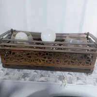 لوستر چوبی کاری شیک|لوستر و چراغ آویز|مشهد, طلاب|دیوار