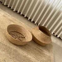 دو عدد سبد حصیری ایکیا IKEA مدل FLADIS