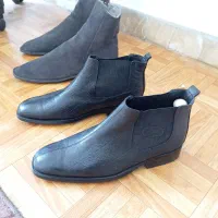 2جفت نیم بوت خارجی چرم طبیعی سایز 42و43