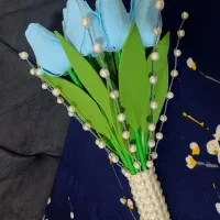 دسته گل عروس لاله مناسب عقد و نامزدی