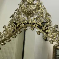 آینه شمعدون به همراه ساعت تمام برنج اصل نو نو|صنایع دستی و سایر لوازم تزئینی|تهران, هاشمآباد|دیوار