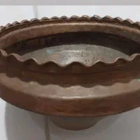 تاس مسی لب کنگره قدیمی بزرگ