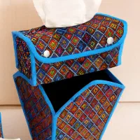 ست کاور دستمال کاغذی  وسطل زباله