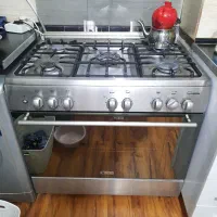 اجاق گاز ۵ شعله برند ترک اسکار ، تمام استیل ضد خش