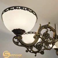 ۲ لوستر ۸ شاخه بزرگ و مجلل +۲دیوارکوب +۲حباب یدک|لوستر و چراغ آویز|تهران, اقدسیه|دیوار