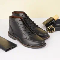 کفش نیم بوت مردانه مشکی