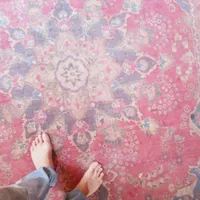 یک تخته فرش دستباف قدیمی تقریباصدساله|فرش|ری, |دیوار