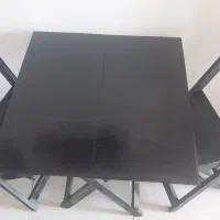 میز صندلی تمام چوب جنس محکم کمجان تاشو
