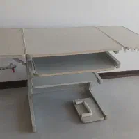 کمد کتابی چوبی و میز کامپیوتر|کتابخانه، شلف، قفسه‌های دیواری|کرمان, |دیوار