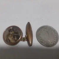 دکمه سردست رضا شاه جنس برنز