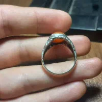 انگشتر عقیق سه پوست کهنه افریقایی رکاب حسن زرگر|کلکسیون اشیاء عتیقه|فردیس, شهرک ناز|دیوار