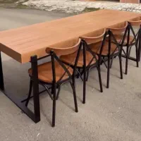 صندلی چوبی فلزی لهستانی