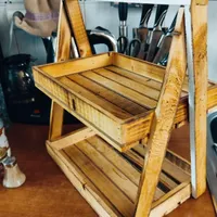 استند دو طبقه چوبی|آب‌چکان و نظم‌دهنده ظروف|تهران, تهرانپارس شرقی|دیوار