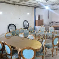 مبل سلطنتی و میز ناهارخوری ست کارکرده