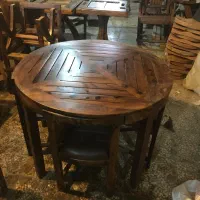 میز ناهارخوری گرد کم جا|میز و صندلی غذاخوری|پردیس, شهرک صنعتی خرمدشت فاز ۷|دیوار