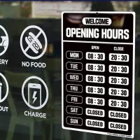 استیکر و برچسب ساعت کاری فروشگاه|فروشگاه و مغازه|قم, شاد قلی|دیوار