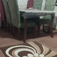 میز ناهارخوری ۶نفره بسیار نو و شیک