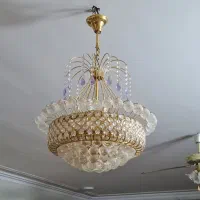 لوستر تمام کریستال|لوستر و چراغ آویز|یزد, |دیوار