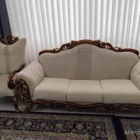 مبل نیمه استیل۹نفره با لاو ست