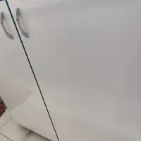 پیشخوان میزکار و ویترین و قفسه دیواری MDF تمیز نو|فروشگاه و مغازه|مینودشت, |دیوار