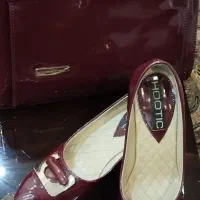 کیف و کفش مجلسی رنگ چری .