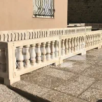 موزائیک نرده پلیمری صراحی یک‌متر سفید