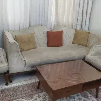 مبلمان راحتی هشت نفره در حد نو|مبلمان خانگی و میز عسلی|لاهیجان, لفمجان|دیوار