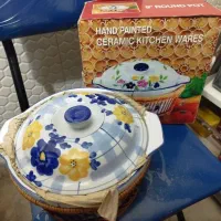 قابلمه سرامیکی گل پنبه ای