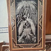 تابلو خاتم کاری با قلم زنی زیبا