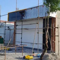 نمای کامپوزیت وکرکره برقی|خدمات پیشه و مهارت|اردبیل, |دیوار