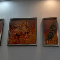 تابلو سه تایی اسب