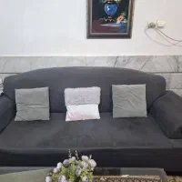 مبلمان ۷ نفره + میز جلو مبلی + ۴ عدد میز عسلی