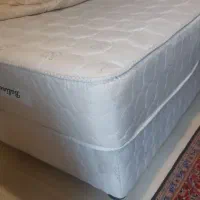 تخت ثابت .باکس هتلی و تشک دو نفره