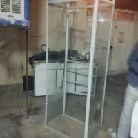 دکور شیشه ای و فلزی|کتابخانه، شلف، قفسههای دیواری|شیراز, فخرآباد (دروازه کازرون)|دیوار