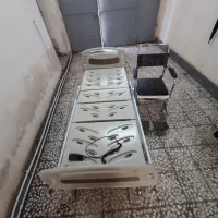 تخت سه شکن برقی  با کنترل کاملا سالم با ویلچر حمام|تشک تختخواب|رشت, سلیمانداراب|دیوار