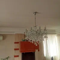 لوستر خارجی ۱۲ شعله با کریستال شفاف و وارداتی چک .|لوستر و چراغ آویز|مشهد, احمدآباد|دیوار